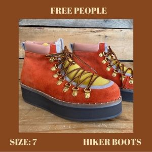 Free People Durango Hiker Boot (Red Combo)